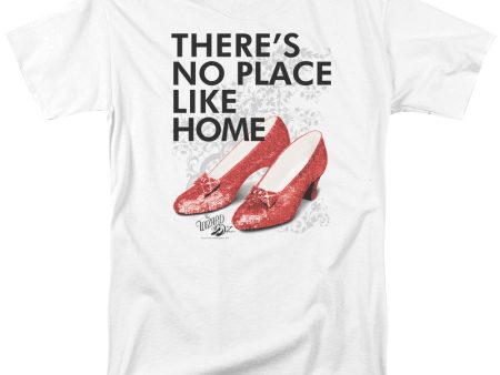 THE WIZARD OF OZ : NO PLACE LIKE HOME S\S ADULT 100% COTTON 18\1 T-SHIRT White SM For Cheap