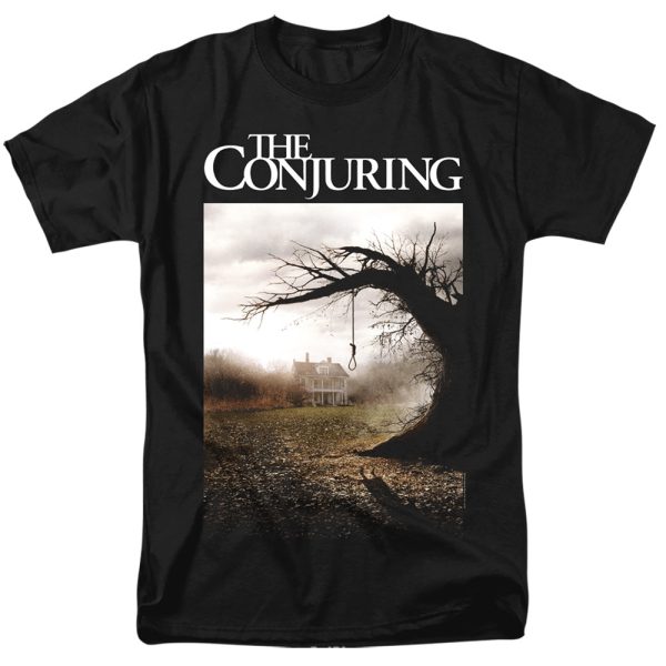 THE CONJURING : POSTER S\S ADULT 100% COTTON 18\1 T-SHIRT Black MD Hot on Sale