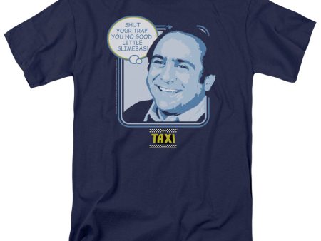 TAXI : SHUT YOUR TRAP S\S ADULT 100% COTTON 18\1 T-SHIRT NAVY 2X Discount