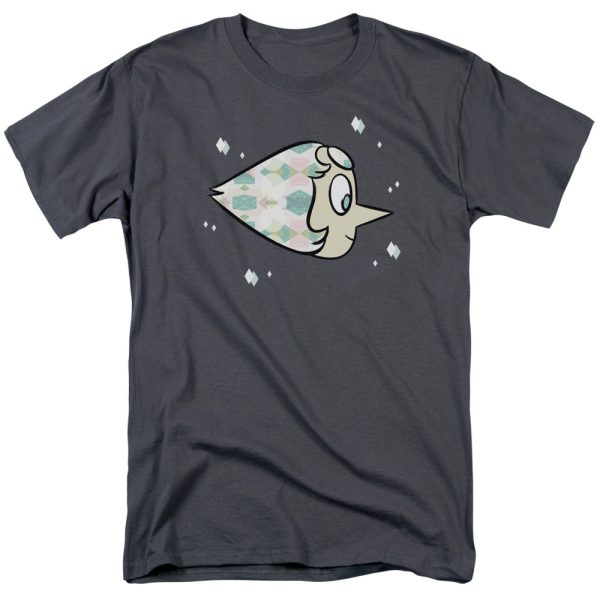 STEVEN UNIVERSE : PEARL S\S ADULT 100% COTTON 18\1 T-SHIRT Charcoal LG Online Sale