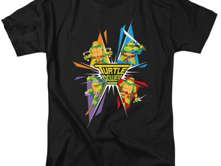 TEENAGE MUTANT NINJA TURTLES : TURTLE POWER S\S ADULT 100% COTTON 18\1 T-SHIRT Black 3X on Sale